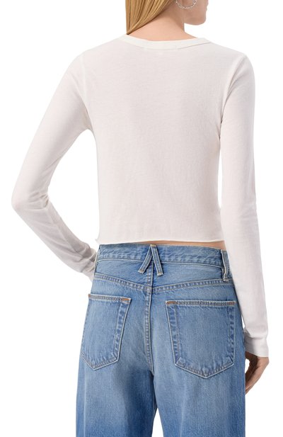 Хлопковый лонгслив SLVRLAKE, арт. TLBY100P NATW, фото 4