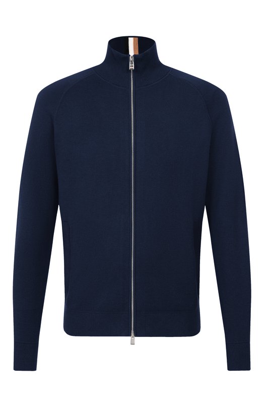 Кардиган из хлопка и шерсти BOSS 50543150 Синий 50543150