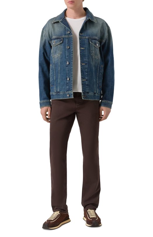 Комбинированные кроссовки DG Cushion Dolce & Gabbana CS2298/A6D45 Коричневый  CS2298/A6D45 Фото 2