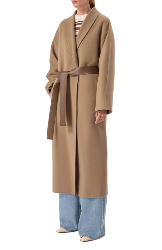 Пальто из шерсти и кашемира 12 STOREEZ 136260 Бежевый  136260 Фото 3
