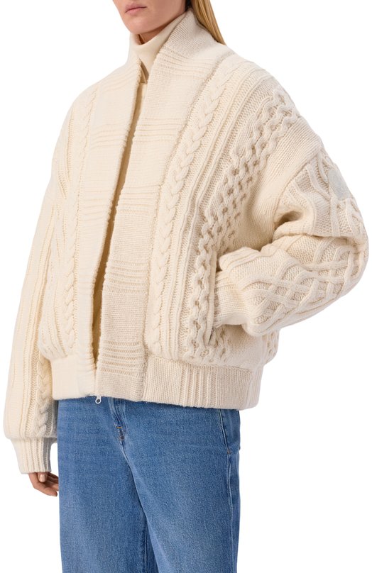 Шерстяной бомбер Parajumpers 25WMPWHYAK31 Кремовый  25WMPWHYAK31 Фото 3
