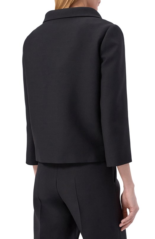 Жакет из шерсти и шелка Valentino 8B3CE5Y5/1CF Чёрный  8B3CE5Y5/1CF Фото 4