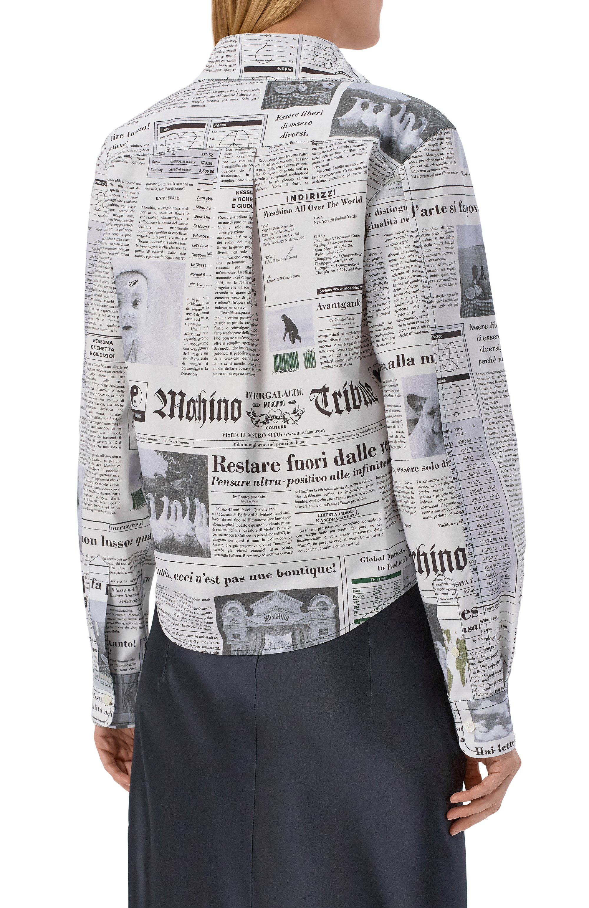 Хлопковая рубашка MOSCHINO, арт. A0206/0451, фото 4