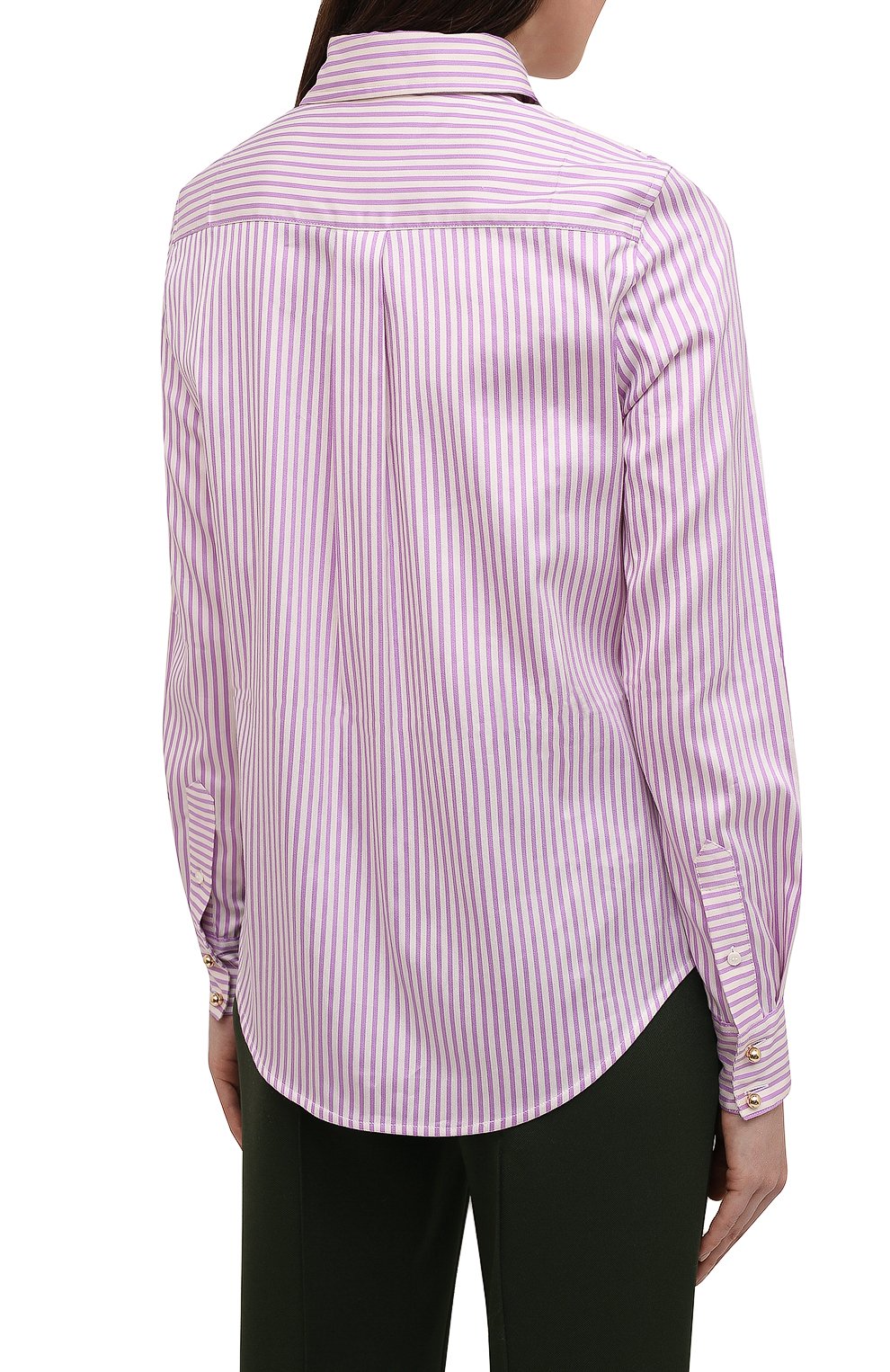 Рубашка из хлопка и шелка VICTORIA BECKHAM, арт. 1121WSH002516A, фото 4