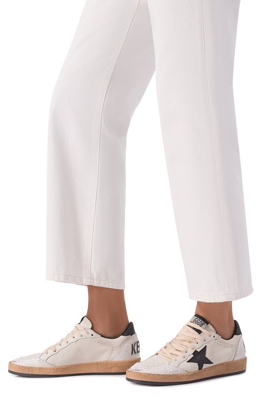 Кожаные кеды Ball Star Golden Goose Deluxe Brand GWF00117.F003771 Кремовый  GWF00117.F003771 Фото 2