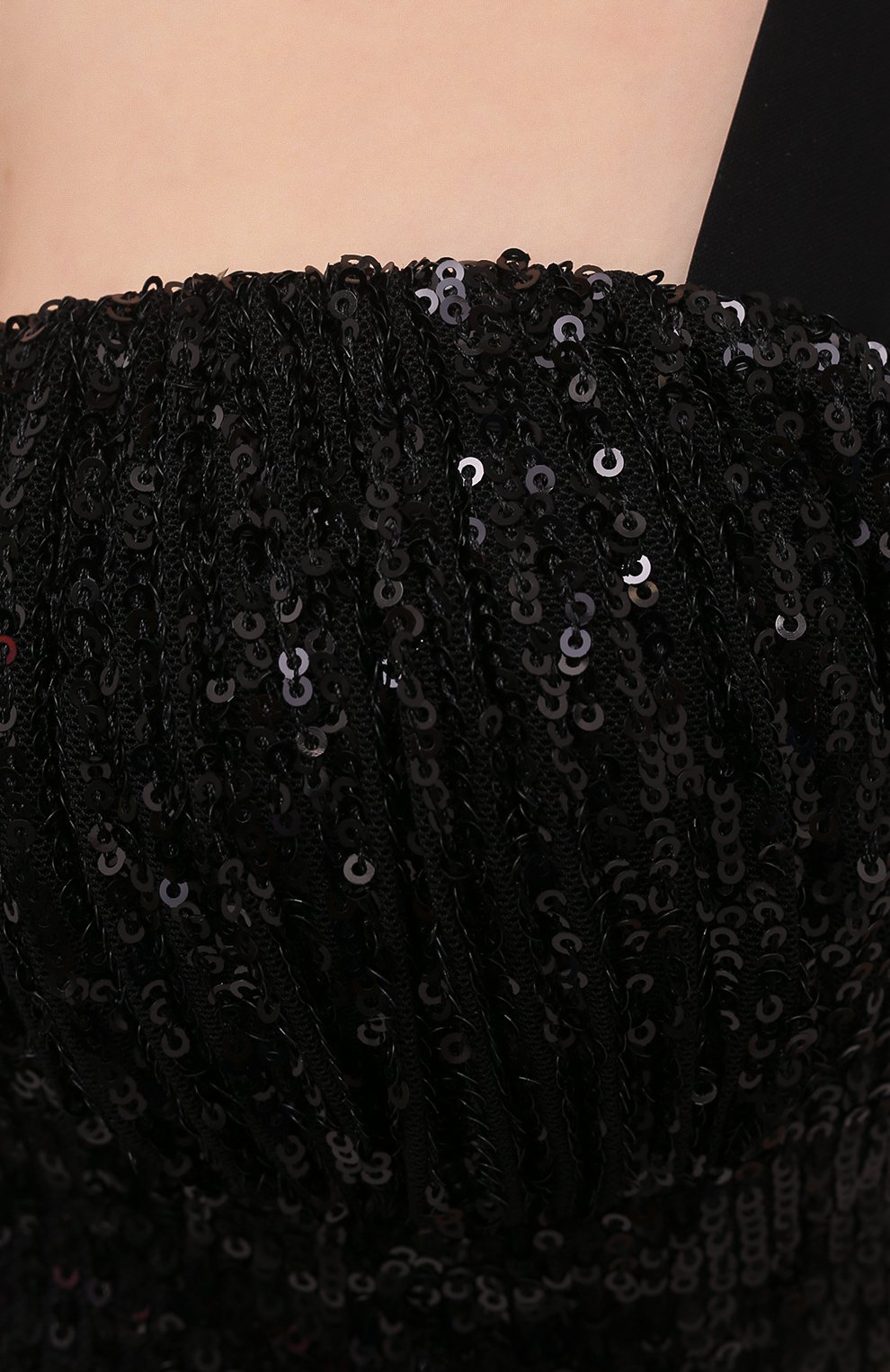 Топ с пайетками IN THE MOOD FOR LOVE черного цвета по цене 44350 руб., арт. UNA BUSTIER T0P, фото 5 Топ с пайетками IN THE MOOD FOR LOVE, арт. UNA BUSTIER T0P, фото 5