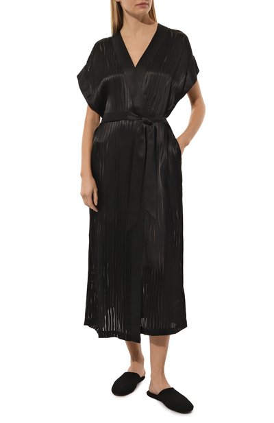 Халат из вискозы и шелка LUNA DI SETA, арт. VLST61098, фото 2