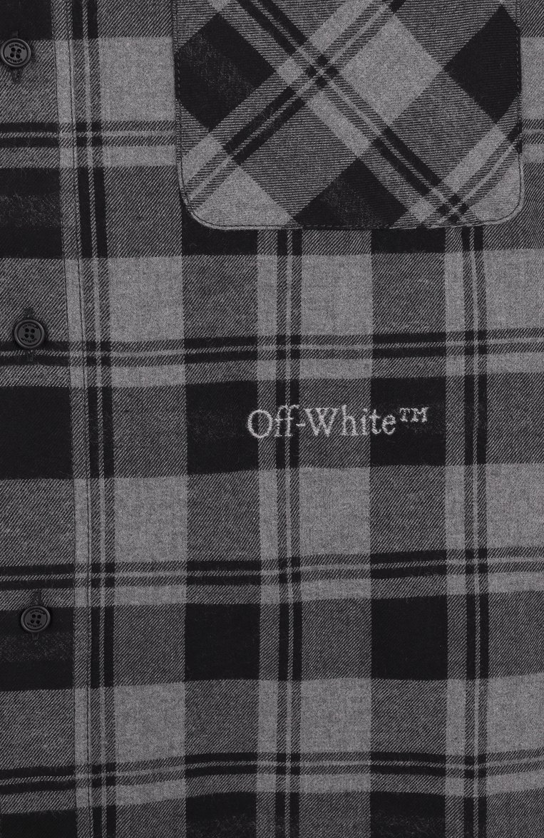 Хлопковая рубашка OFF-WHITE, арт. 0MGE030C99FAB001, фото 1