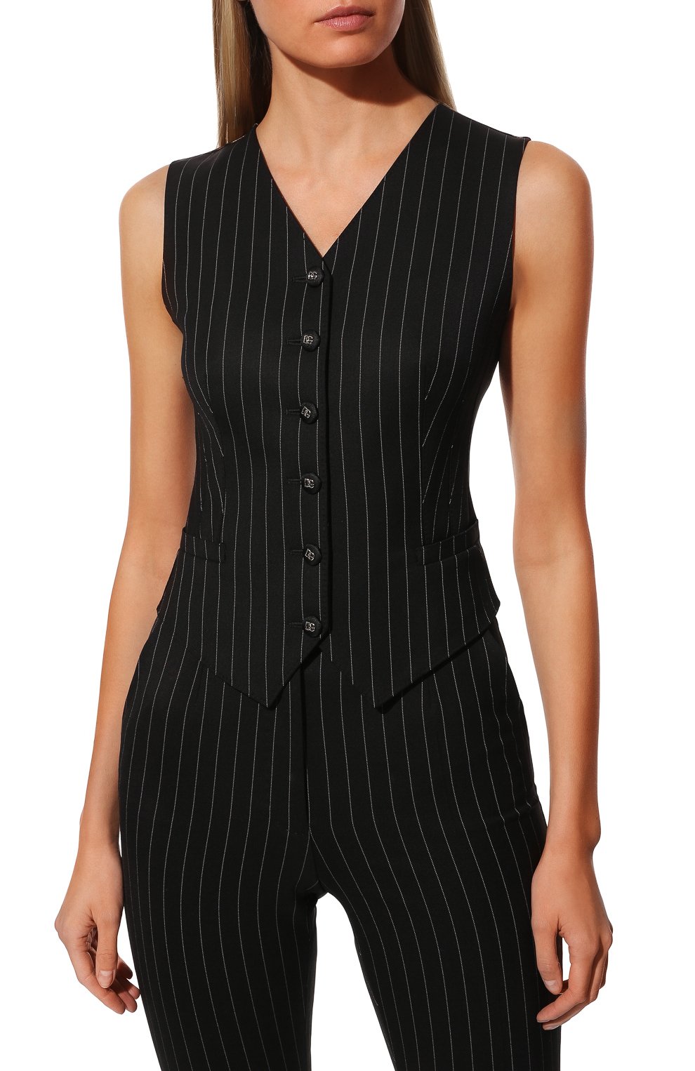 Жилет DOLCE & GABBANA черного цвета по цене 89950 руб., арт. F79H6T/FRBC0, фото 3 Жилет DOLCE & GABBANA, арт. F79H6T/FRBC0, фото 3