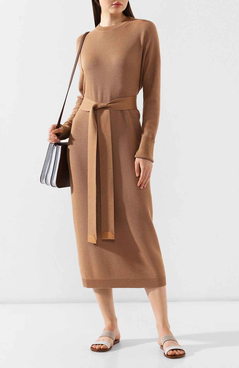 Платье из смеси кашемира и шелка LORO PIANA, арт. FAI6748, фото 2