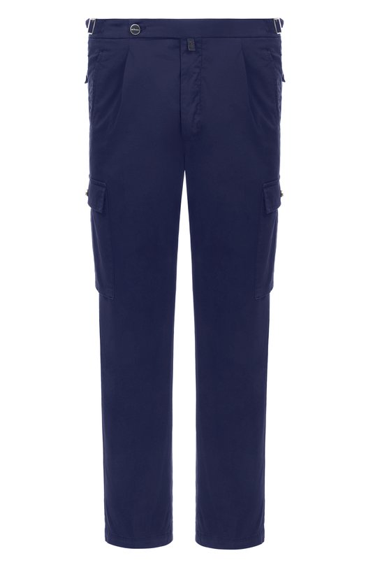 Хлопковые брюки-карго Kiton UP0005K0600F19 Синий UP0005K0600F19