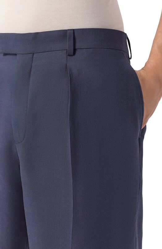 Шорты из вискозы и лиоцелла 12 STOREEZ 137151 Синий  137151 Фото 5