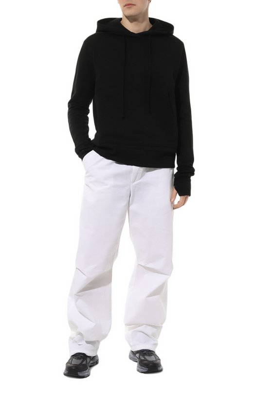 Хлопковое худи Thom Krom Чёрный, фото 2