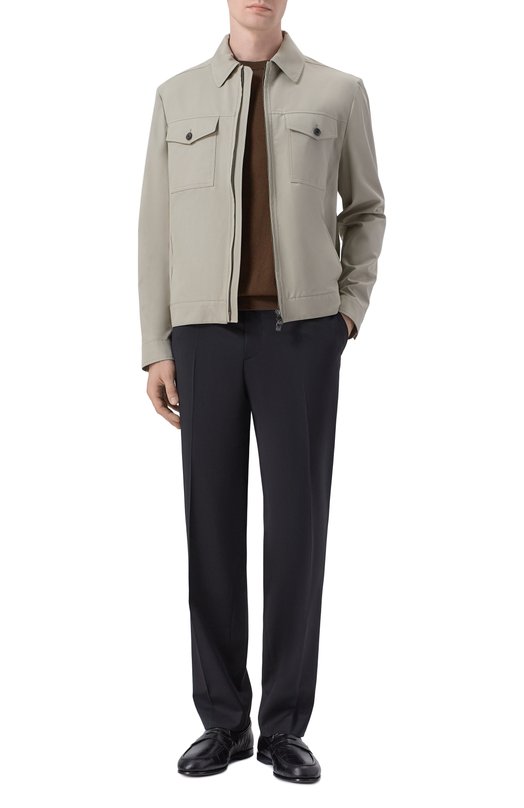 Шерстяные брюки Berwich ZIP/1/ZG1456X Чёрный  ZIP/1/ZG1456X Фото 2