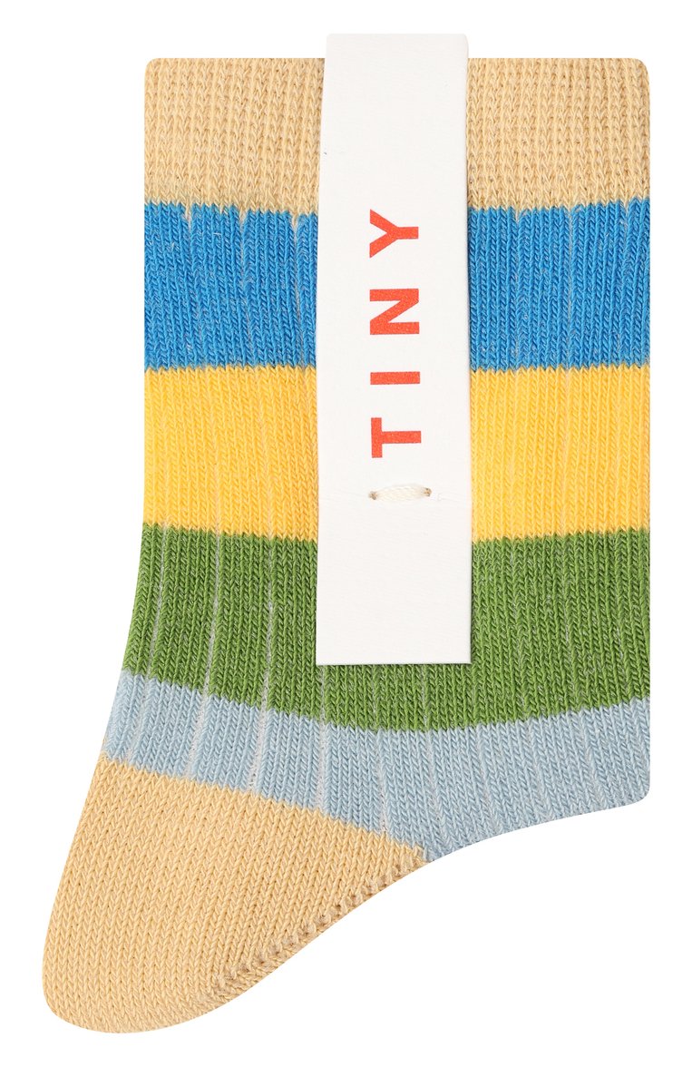 Детские хлопковые носки TINYCOTTONS разноцветного цвета, арт. SS23-287 | Фото 1 (Материал: Хлопок, Текстиль; Нос: Не проставлено; Мальчики Кросс-КТ: Носки)