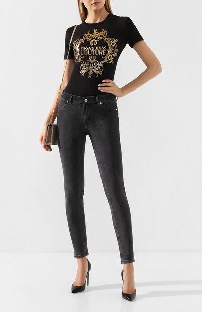 Хлопковая футболка VERSACE JEANS COUTURE, арт. B2HUA7AE-UDP608 BAR0QUE/30215, фото 2