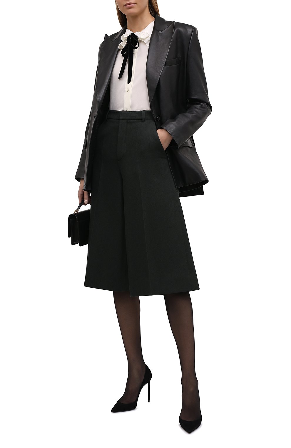 Шерстяные шорты-бермуды SAINT LAURENT, арт. 667906/Y3D35, фото 2