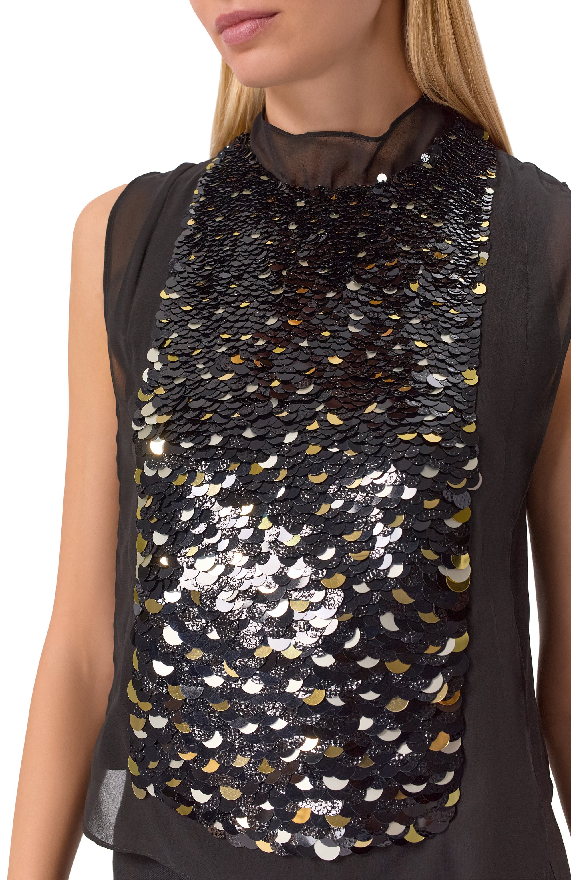 Топ с отделкой пайетками BOSS, арт. 50546946, фото 5