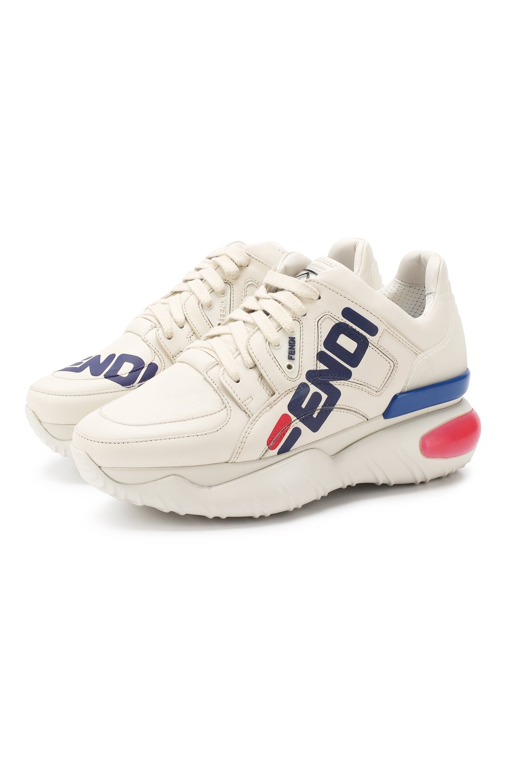 Кожаные кроссовки FENDI, арт. 8E6833 A62E, фото 1