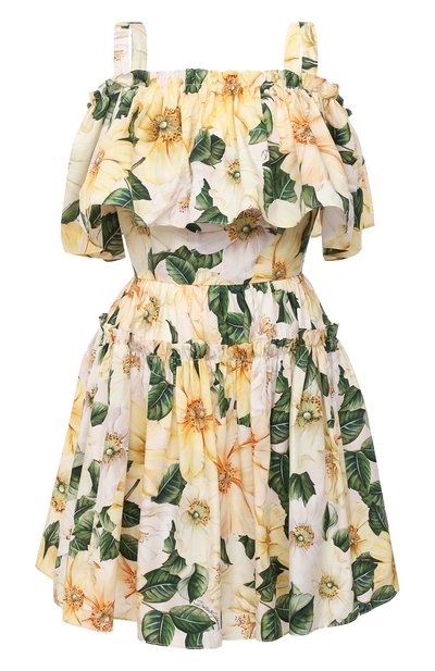 Женское хлопковое платье DOLCE & GABBANA, арт. F63X7T/HS5IA