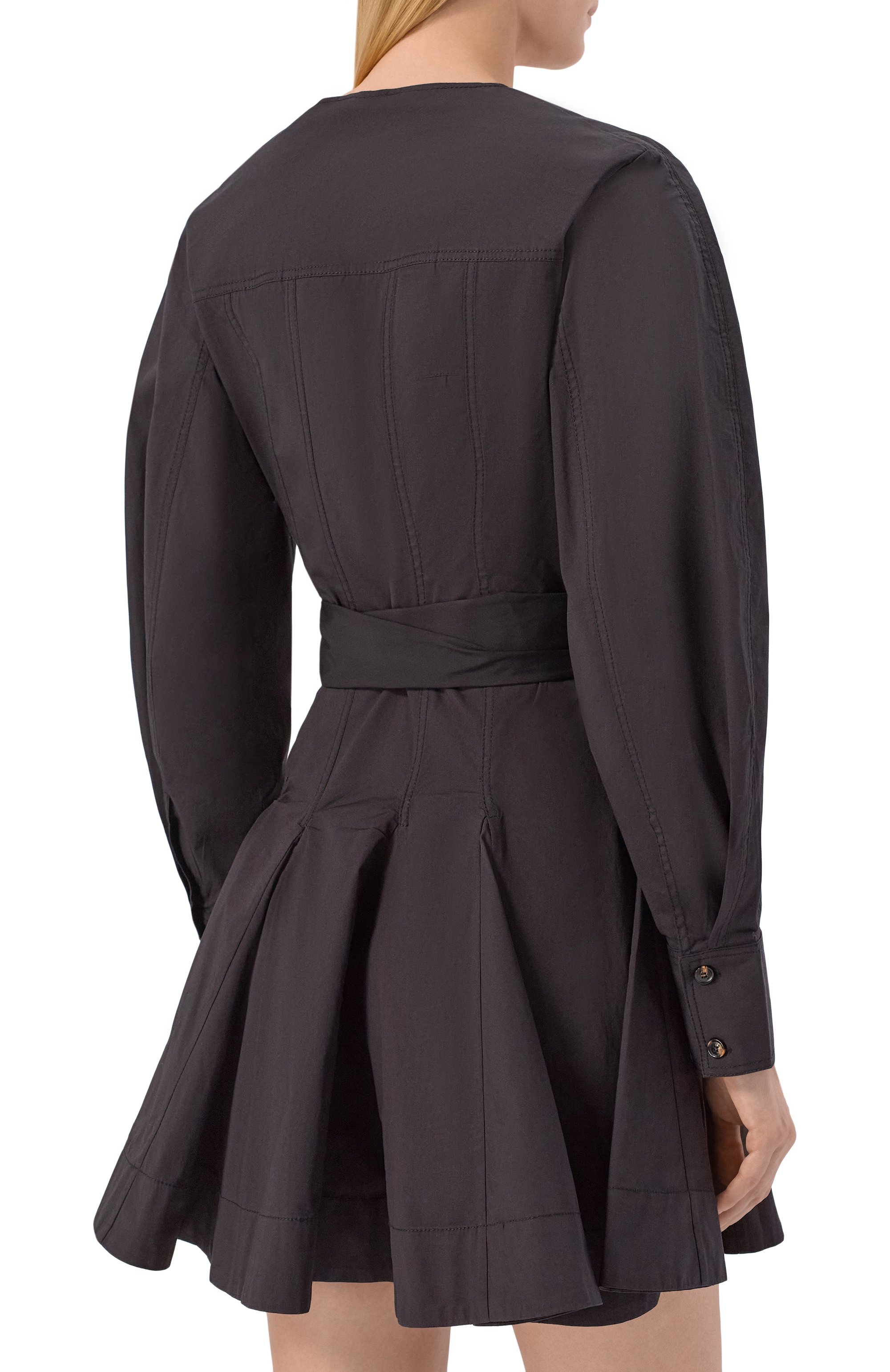 Хлопковое платье GANNI, арт. A1030479, фото 4