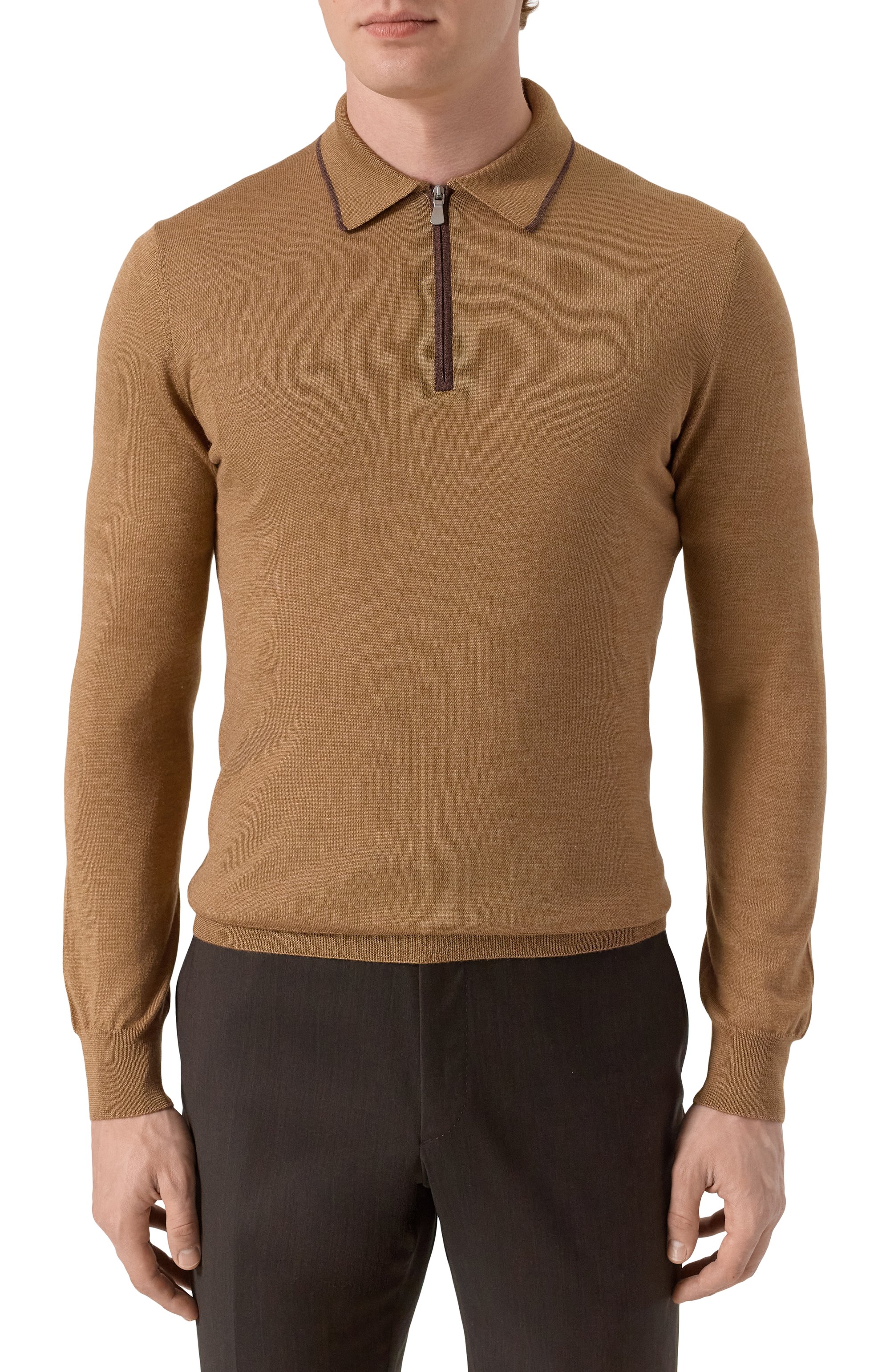 Поло из шерсти и шелка GRAN SASSO, арт. 57146/13125, фото 3