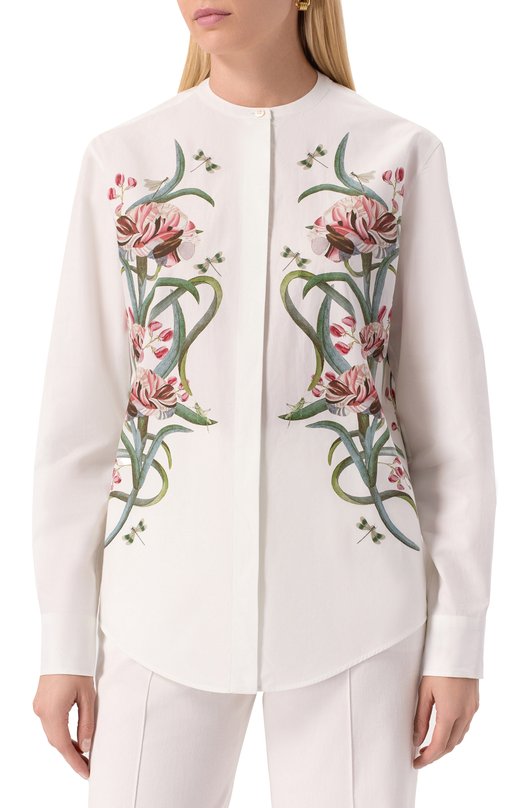 Хлопковая рубашка Giambattista Valli 25SSSVCA1079/A2PRI Белый  25SSSVCA1079/A2PRI Фото 3