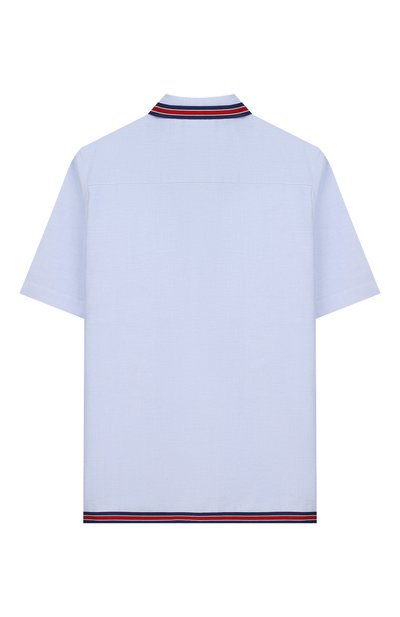 Хлопковая рубашка GUCCI голубого цвета по цене 50400 руб., арт. 600371/XWAH0, фото 2 Хлопковая рубашка GUCCI, арт. 600371/XWAH0, фото 2