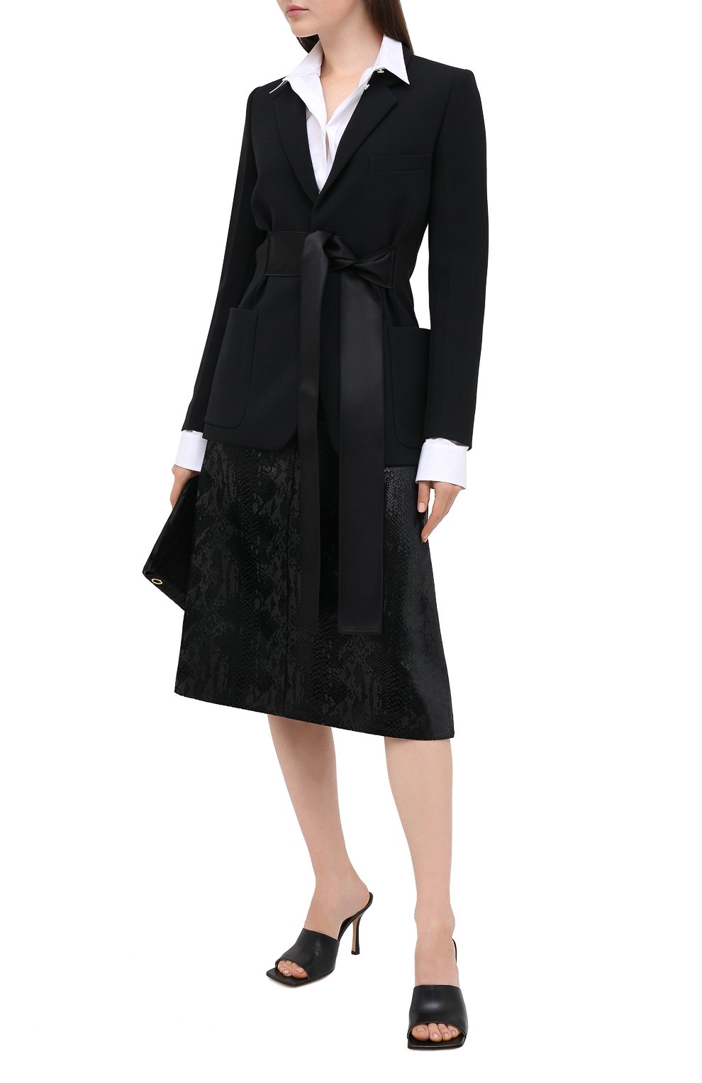 Жакет VICTORIA BECKHAM черного цвета по цене 162500 руб., арт. 1320WJK001461A, фото 3 Жакет VICTORIA BECKHAM, арт. 1320WJK001461A, фото 3