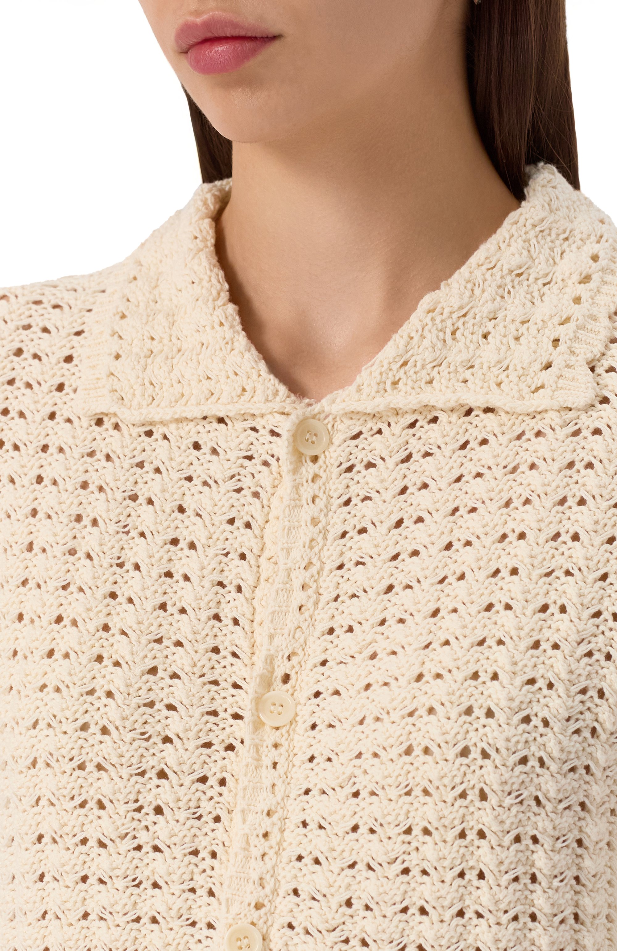 Хлопковый кардиган DUNST, арт. UDSW5B123IV_M-L, фото 5