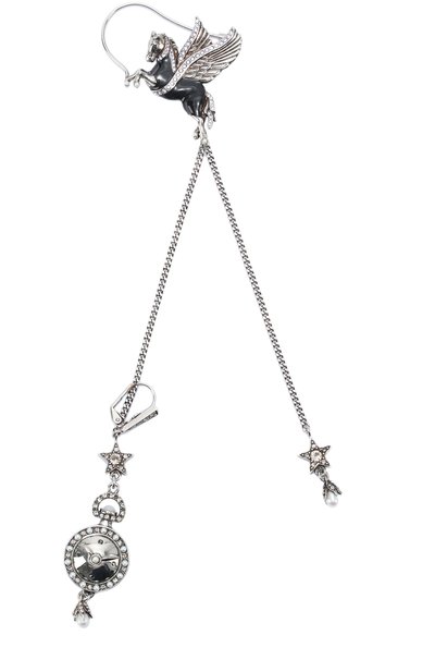 Серьга-цепочка со стразами ALEXANDER MCQUEEN, арт. 447048/IAE1Y, фото 1
