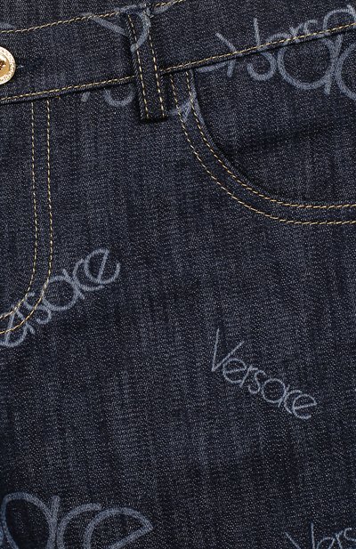 Джинсы VERSACE темно-синего цвета по цене 22600 руб., арт. YC000111/YA00321/8A-14A, фото 3 Джинсы VERSACE, арт. YC000111/YA00321/8A-14A, фото 3