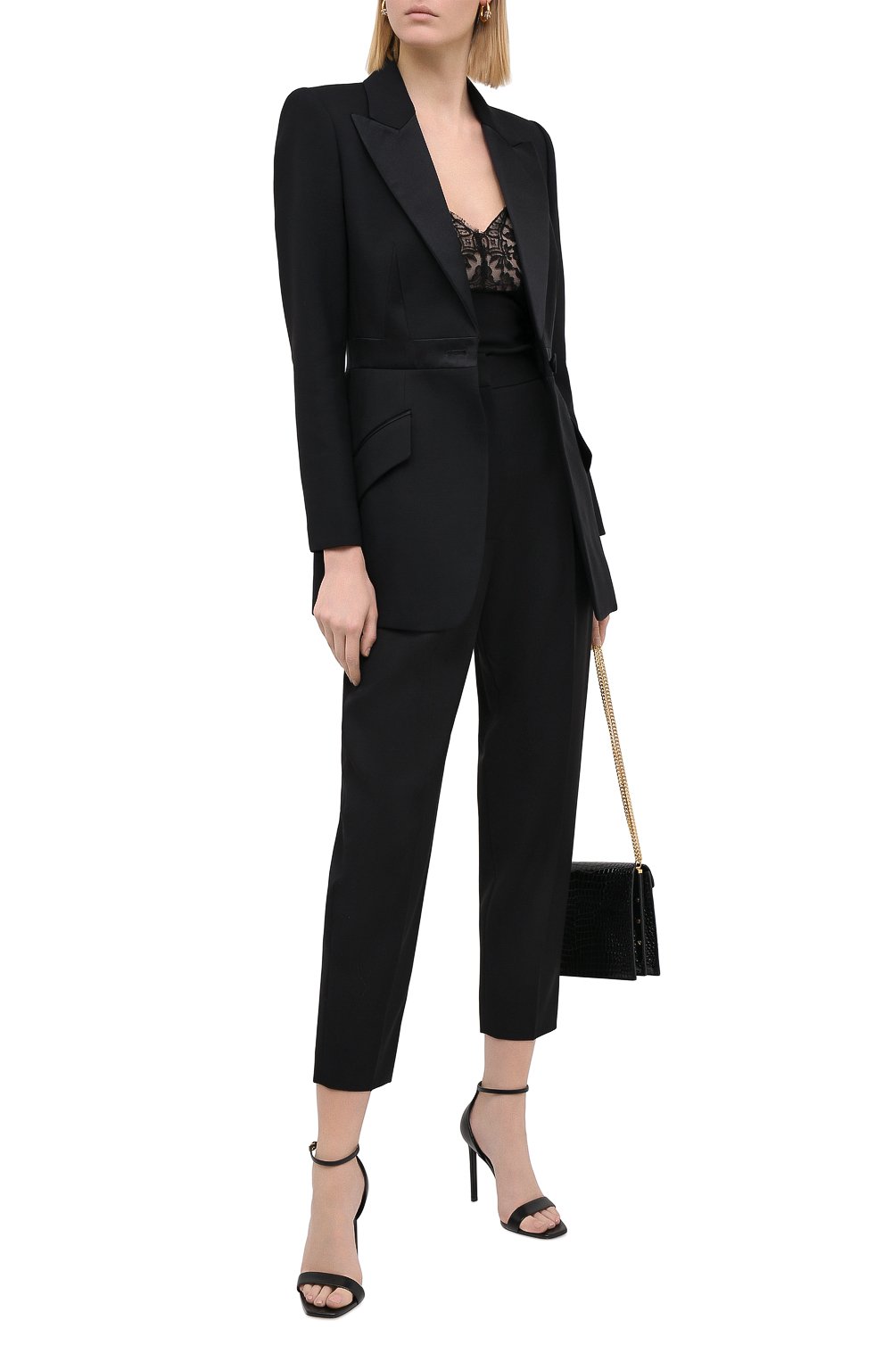 Шерстяные брюки ALEXANDER MCQUEEN, арт. 629060/QJAAC, фото 2