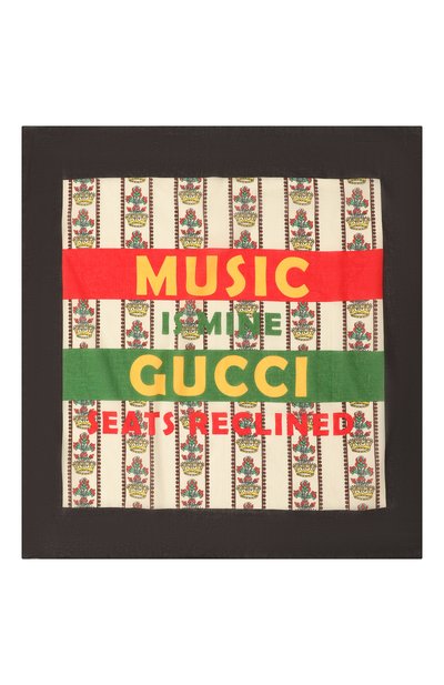 Хлопковый платок GUCCI, арт. 676964 4G101, фото 4