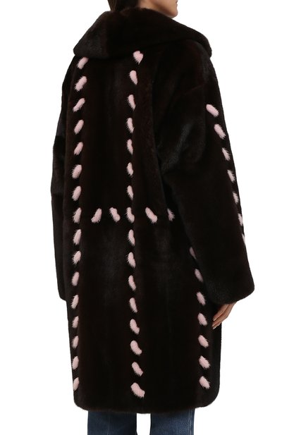 Шуба из меха норки FURLAND темно-коричневого цвета по цене 520000 руб., арт. 0236800110034600531, фото 4 Шуба из меха норки FURLAND, арт. 0236800110034600531, фото 4