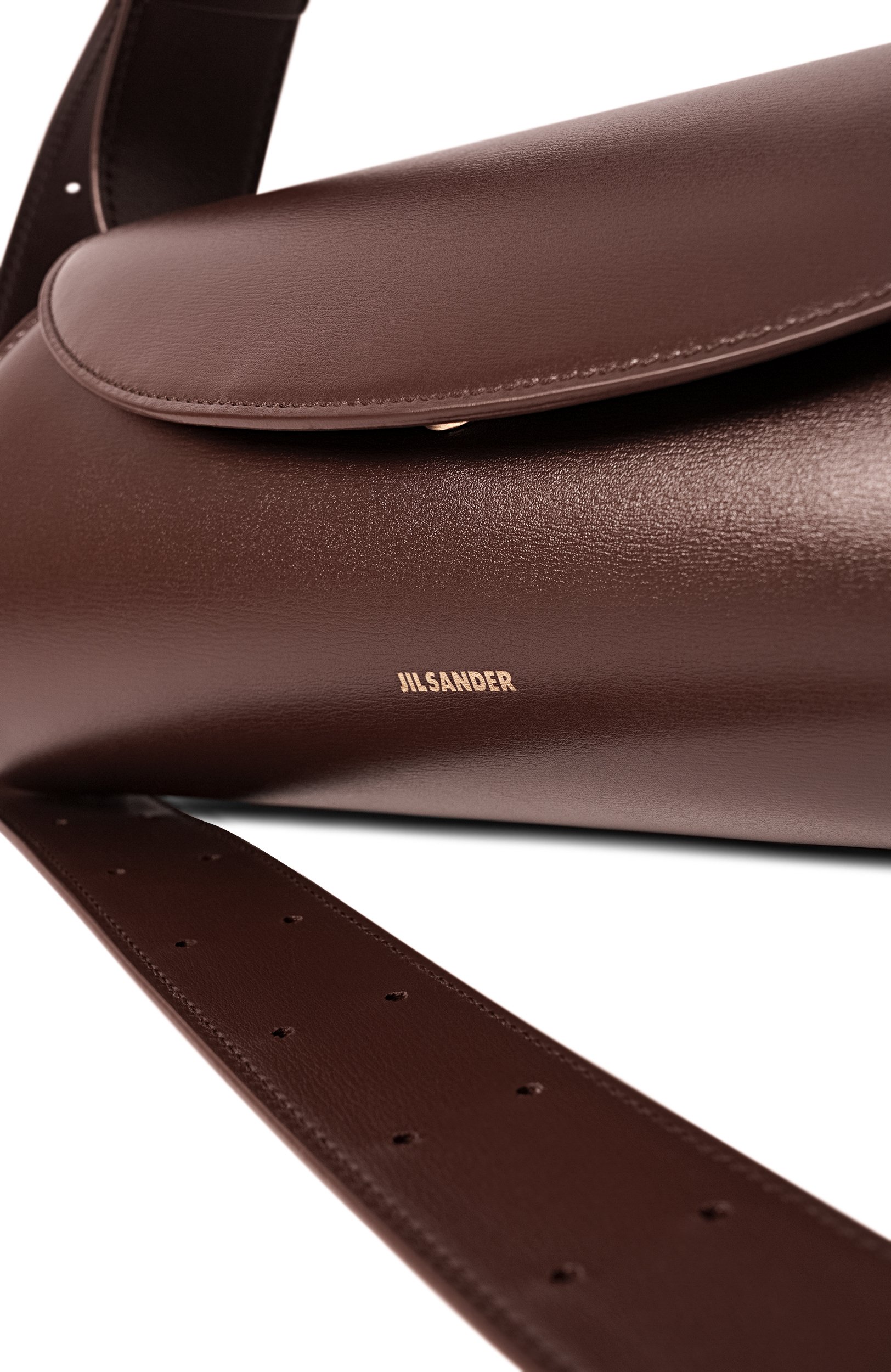 Сумка cannolo small JIL SANDER темно-коричневого цвета по цене 156000 руб., арт. J07WD0023-P4840, фото 6 Сумка cannolo small JIL SANDER, арт. J07WD0023-P4840, фото 6