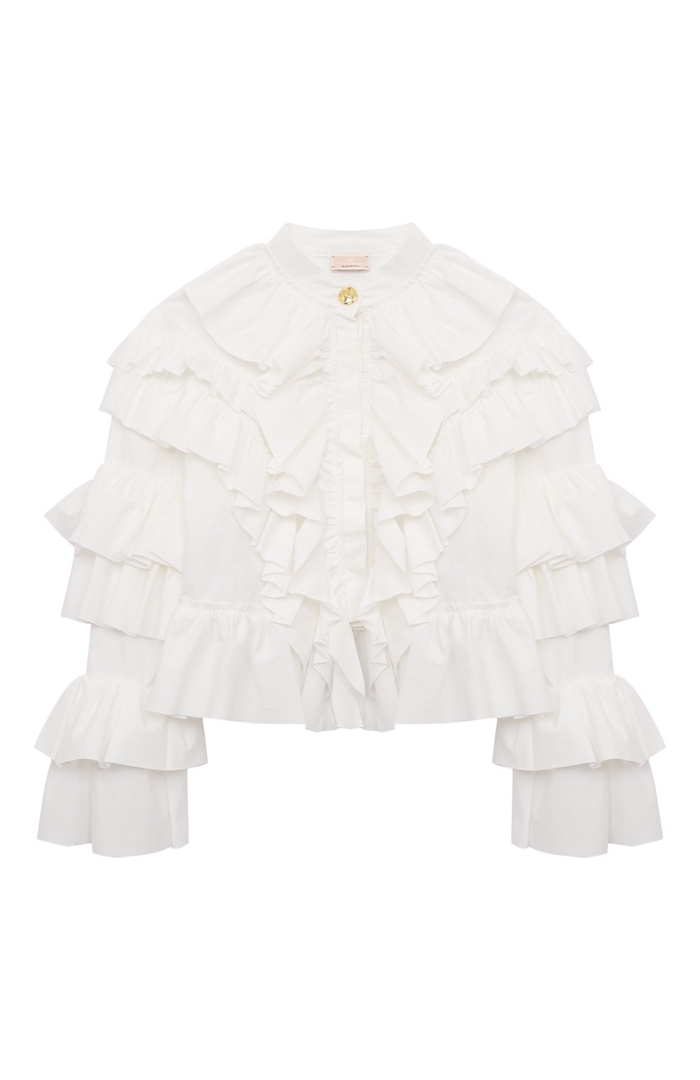 Хлопковая блузка ELISABETTA FRANCHI LA MIA BAMBINA, арт. EFCA2080/CA235/10A-12A+, фото 1