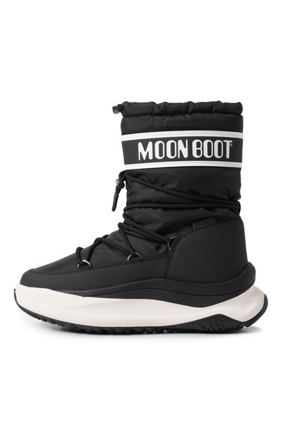 Комбинированные сапоги moon247 MOON BOOT черного цвета по цене 28400 руб., арт. 80D2490010, фото 3 Комбинированные сапоги moon247 MOON BOOT, арт. 80D2490010, фото 3