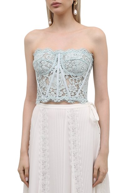 Топ из хлопка и вискозы DOLCE & GABBANA, арт. F72X4T/HLMEA, фото 3