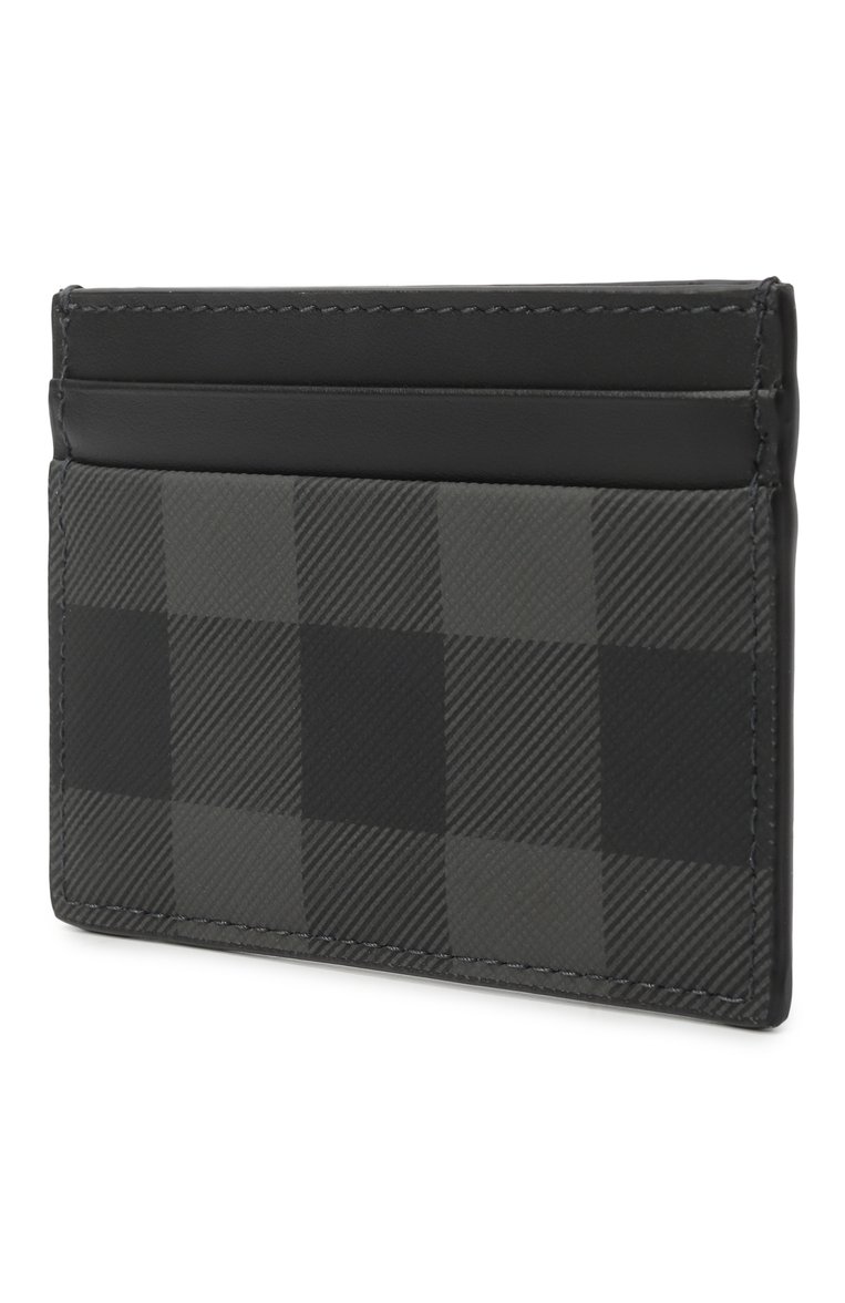 Мужской футляр для кредитных карт BURBERRY темно-серого цвета, арт. 8070275 | Фото 2 (Нос: Не проставлено; Материал: Экокожа)