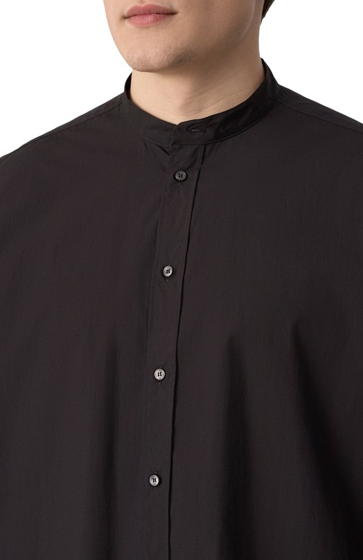Хлопковая рубашка Dolce & Gabbana G5HR1T/FU5T9 Чёрный  G5HR1T/FU5T9 Фото 5