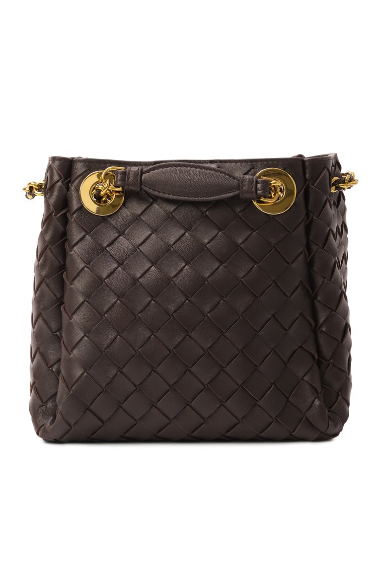 Женская сумка parachute small BOTTEGA VENETA темно-коричневого цвета, арт. 817175/V4SC5 | Фото 6 (Размер: small; Автоматизация ТО: Проставлено; Материал: Натуральная кожа; Автоматизация состава: Проставлено)
