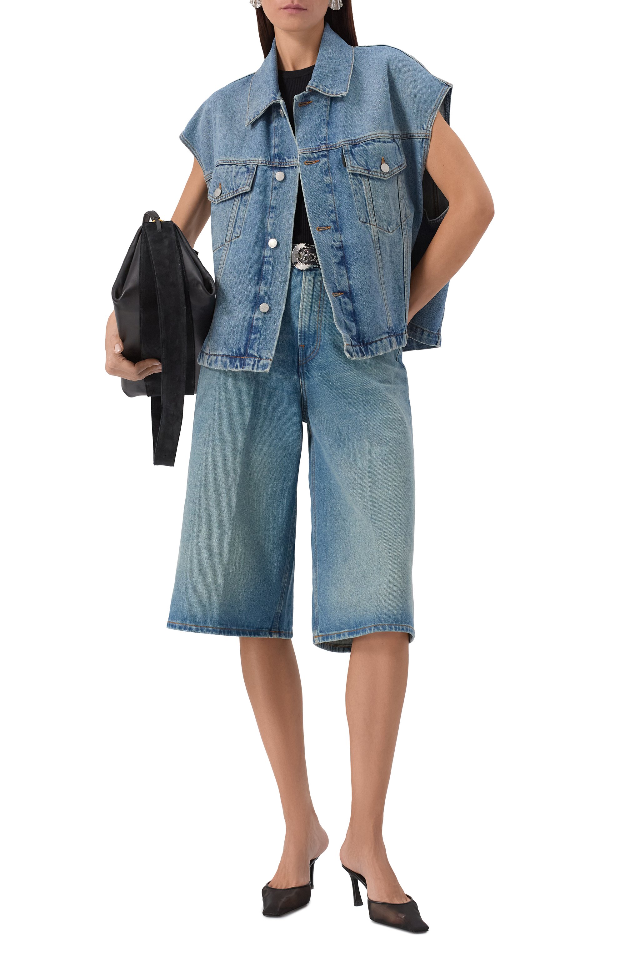 Джинсовые шорты HAIKURE, арт. HEW03339DF179L0882, фото 2