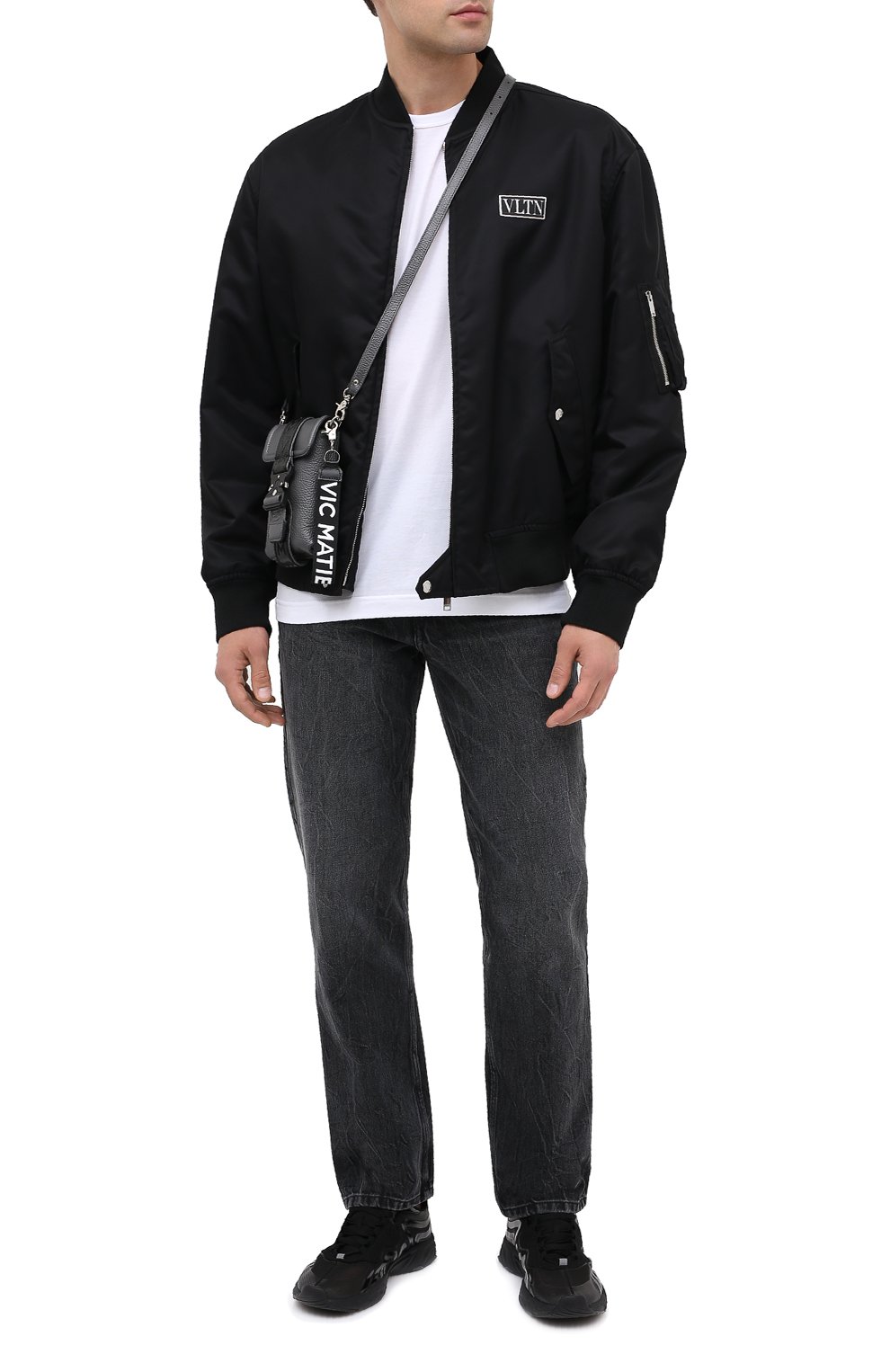 Кожаная сумка VIC MATIE темно-серого цвета по цене 19950 руб., арт. 1Y0506T.999X160150, фото 2 Кожаная сумка VIC MATIE, арт. 1Y0506T.999X160150, фото 2