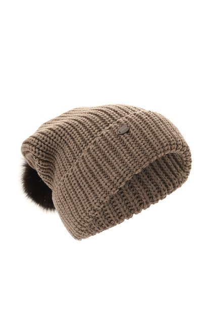 Шерстяная шапка с отделкой из соболя BLACK SABLE, арт. BS-47CC10, фото 1