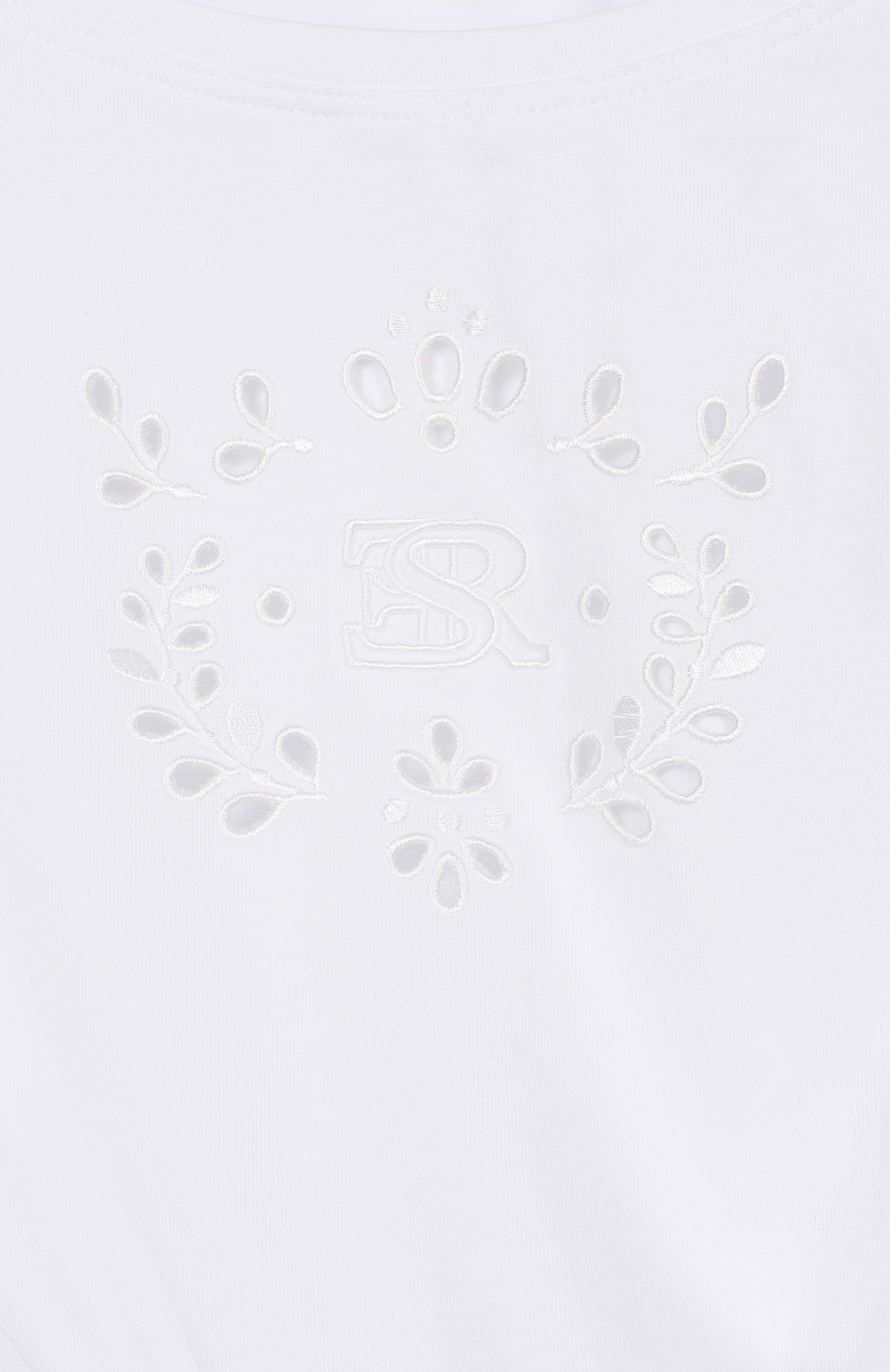 Хлопковая футболка ERMANNO SCERVINO белого цвета по цене 12000 руб., арт. Z1G609, фото 3 Хлопковая футболка ERMANNO SCERVINO, арт. Z1G609, фото 3