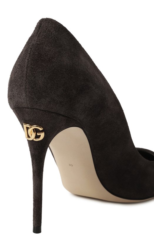 Замшевые туфли Cardinale 90 Dolce & Gabbana CD1840/B7260 Серый  CD1840/B7260 Фото 7