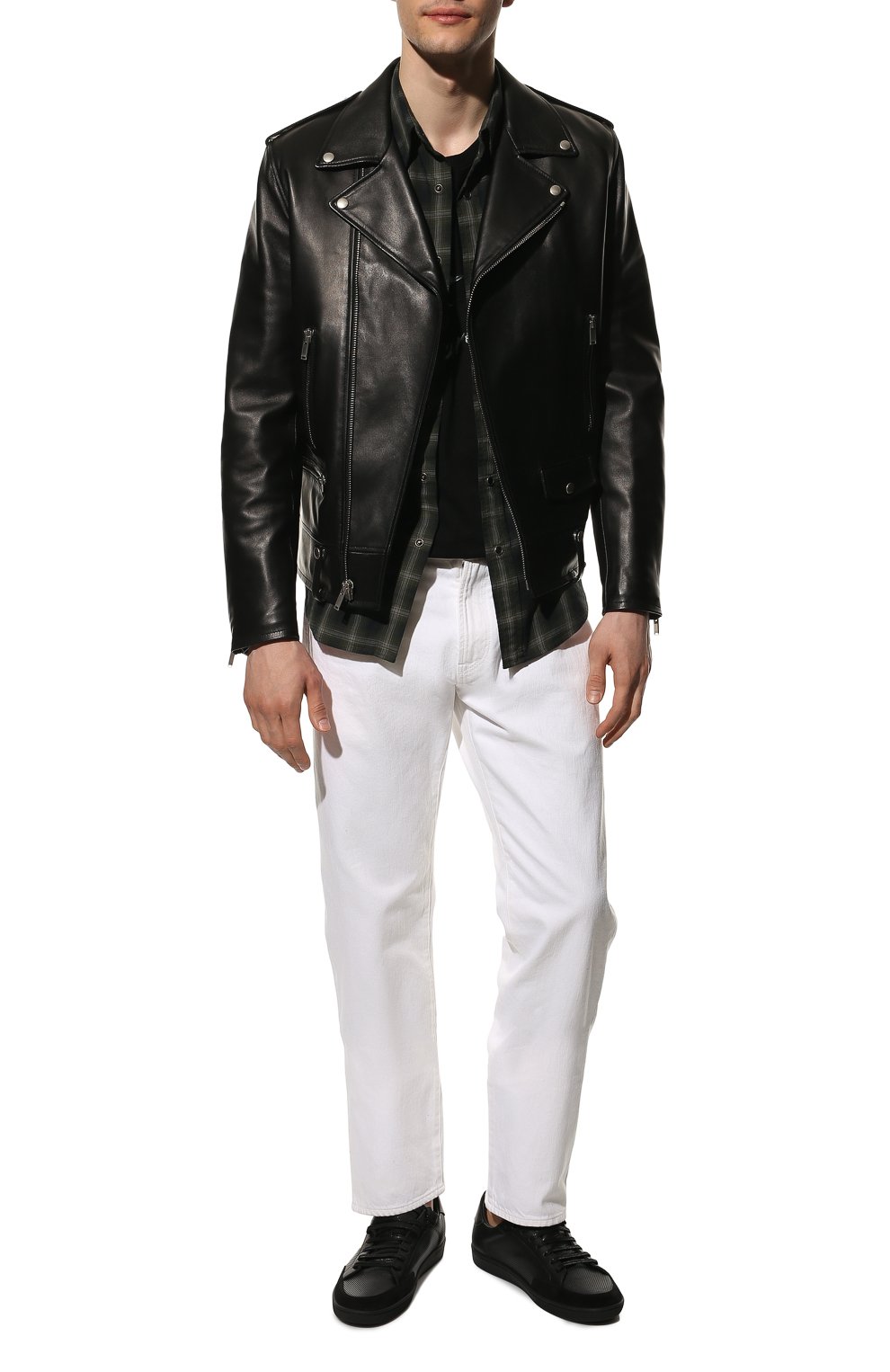 Кожаные кеды court classic sl/10 SAINT LAURENT, арт. 603223/1JZ30, фото 2