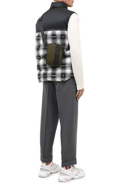 Мужская текстильная сумка MONCLER хаки цвета, арт. F2-09A-5L700-00-02SL1 | Фото 2 (Материал: Текстиль; Ремень/цепочка: На ремешке; Размер: mini)
