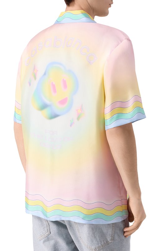 Шелковая рубашка Casablanca M-SP26-SH-003-03 Разноцветный  M-SP26-SH-003-03 Фото 4